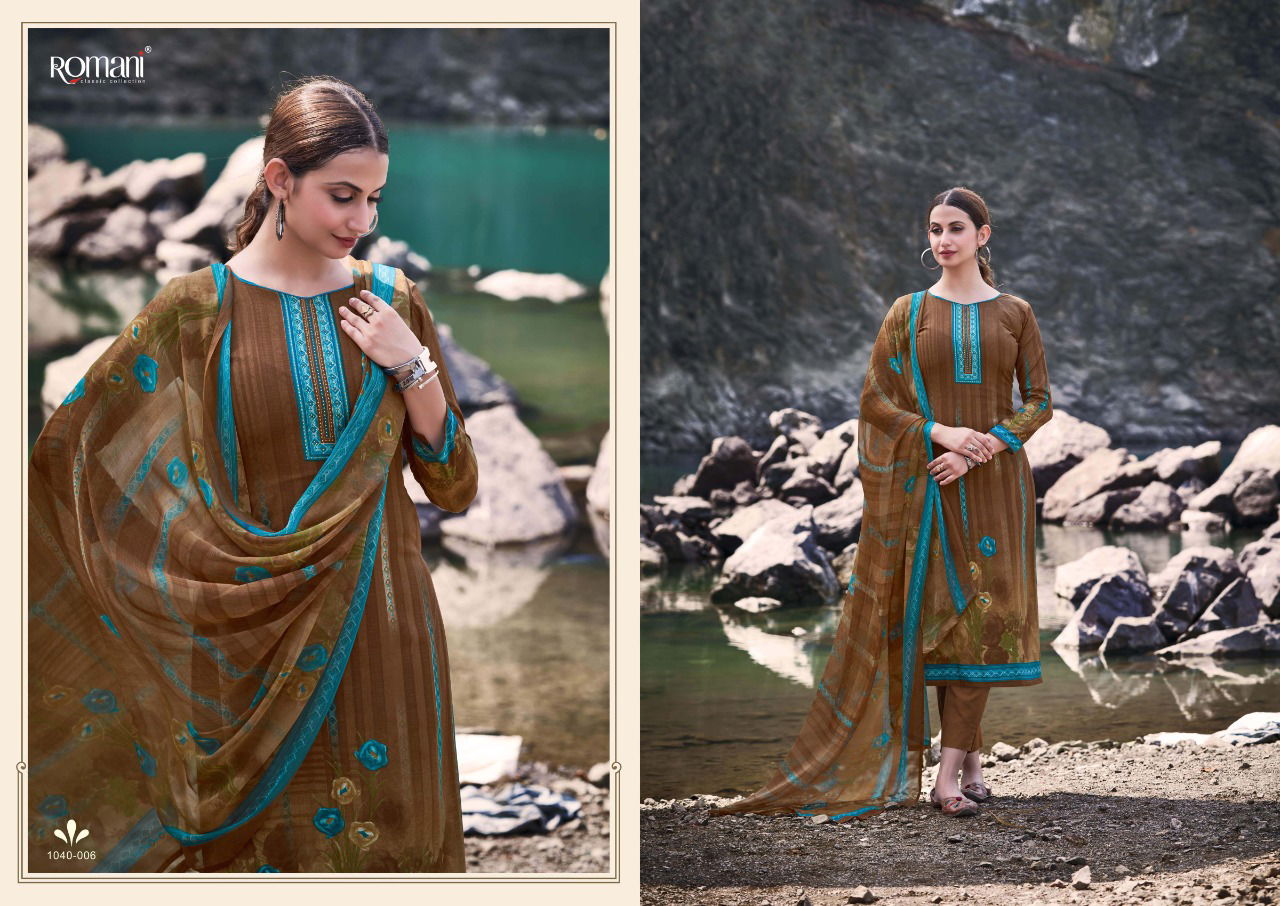 Romani Kiara 2 Cotton Fancy Ethnic Wear Ready Made Designer Dress Collection